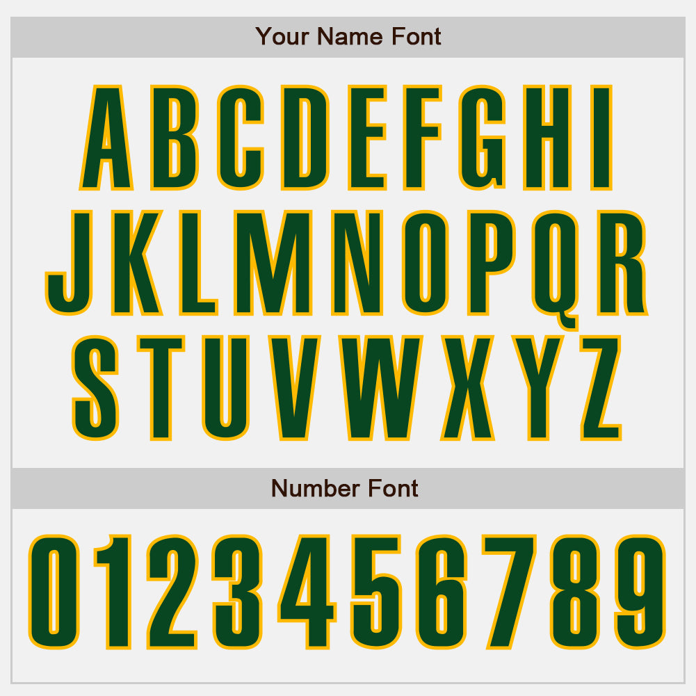 Custom White Green-Gold Authentic Baseball Jersey - Sky-Custom