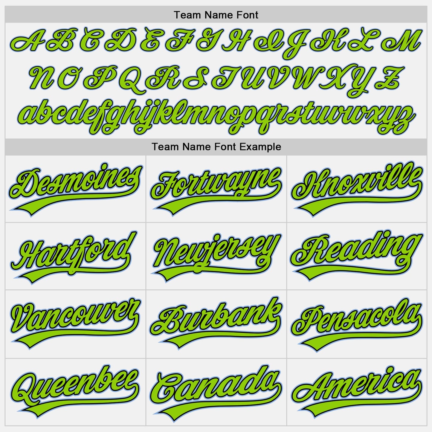 Custom White Light Blue Pinstripe Neon Green-Black Authentic Baseball Jersey - Sky-Custom