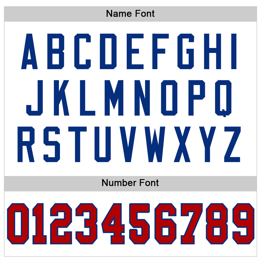 Custom White Red-Royal Mesh Authentic Throwback Football Jersey - Sky-Custom