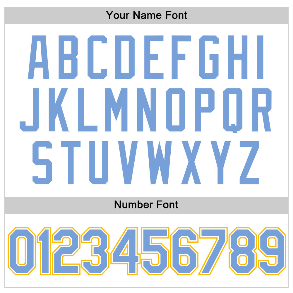 Custom White Light Blue-Gold Authentic Throwback Baseball Jersey - Sky-Custom