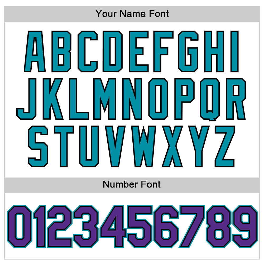 Custom White Purple Black-Teal Authentic Throwback Baseball Jersey - Sky-Custom