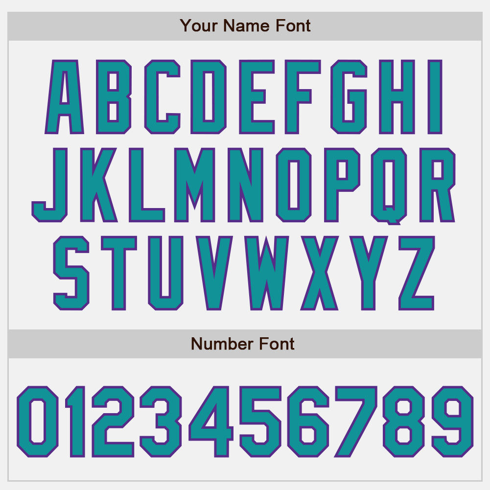 Custom White Teal-Purple Authentic Baseball Jersey - Sky-Custom
