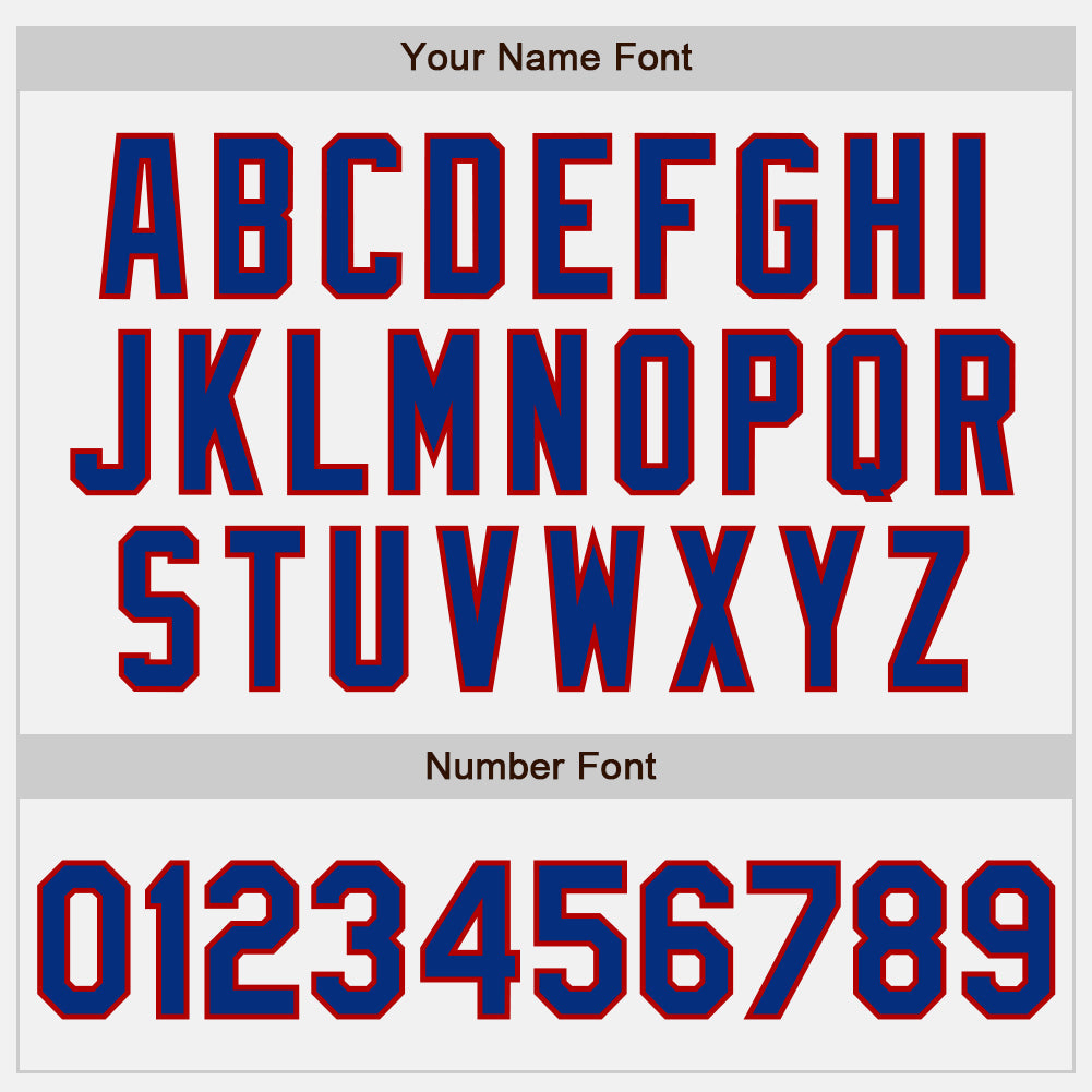 Custom White Royal Pinstripe Red Authentic Baseball Jersey - Sky-Custom