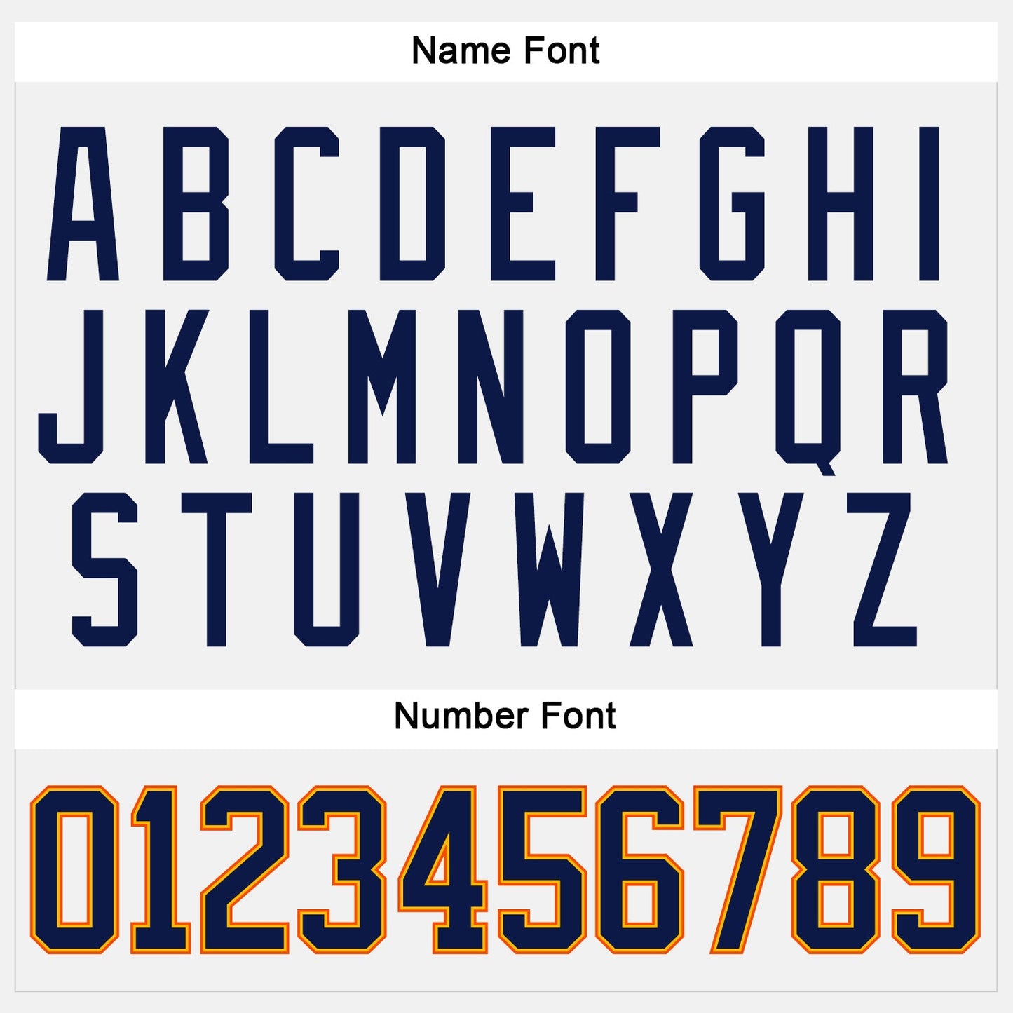 Custom White Navy Gold-Orange Hockey Jersey - Sky-Custom