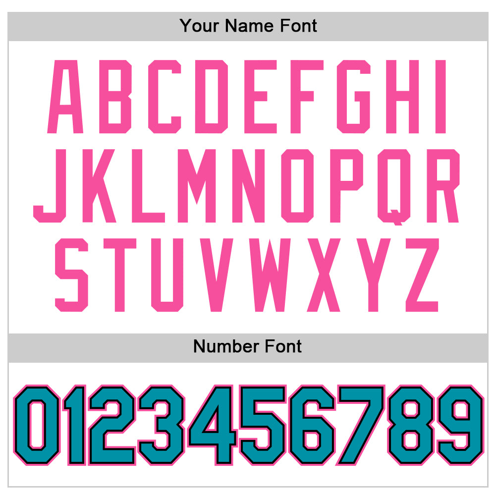 Custom White Teal Black-Pink Authentic Throwback Basketball Jersey - Sky-Custom