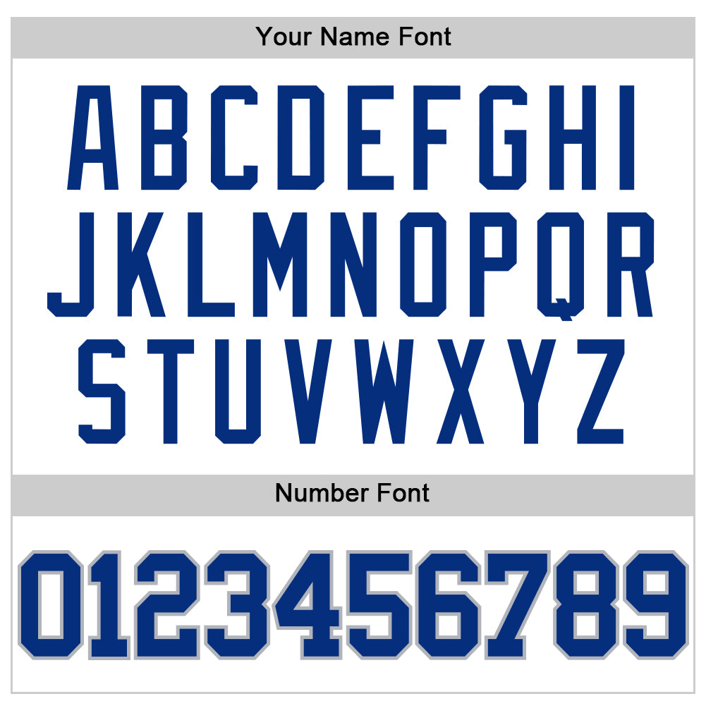 Custom White Royal-Gray Authentic Throwback Basketball Jersey - Sky-Custom