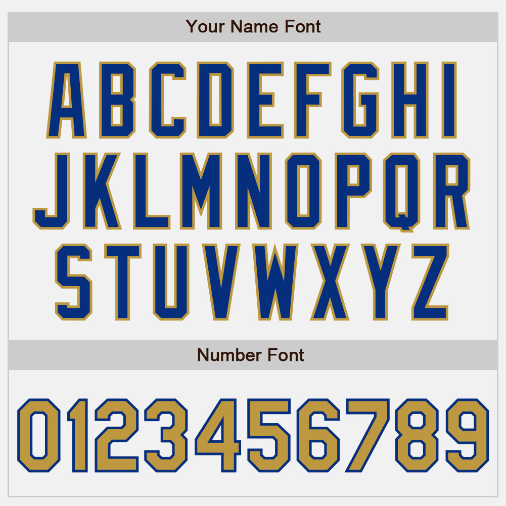 Custom White Royal Pinstripe Old Gold Authentic Baseball Jersey - Sky-Custom