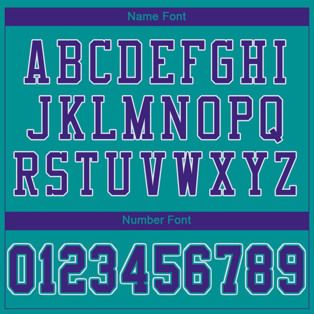 Custom Aqua Purple-White Mesh Authentic Football Jersey - Sky-Custom