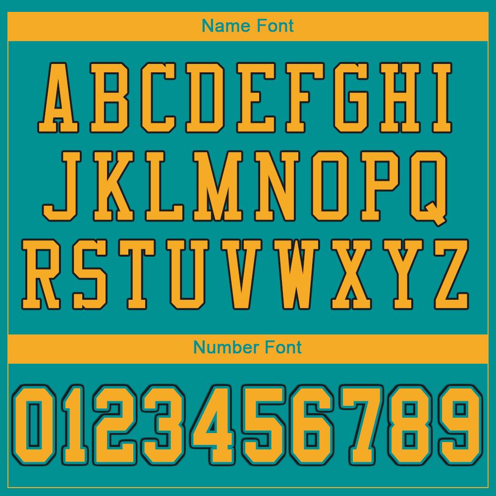 Custom Aqua Gold-Black Mesh Authentic Football Jersey - Sky-Custom