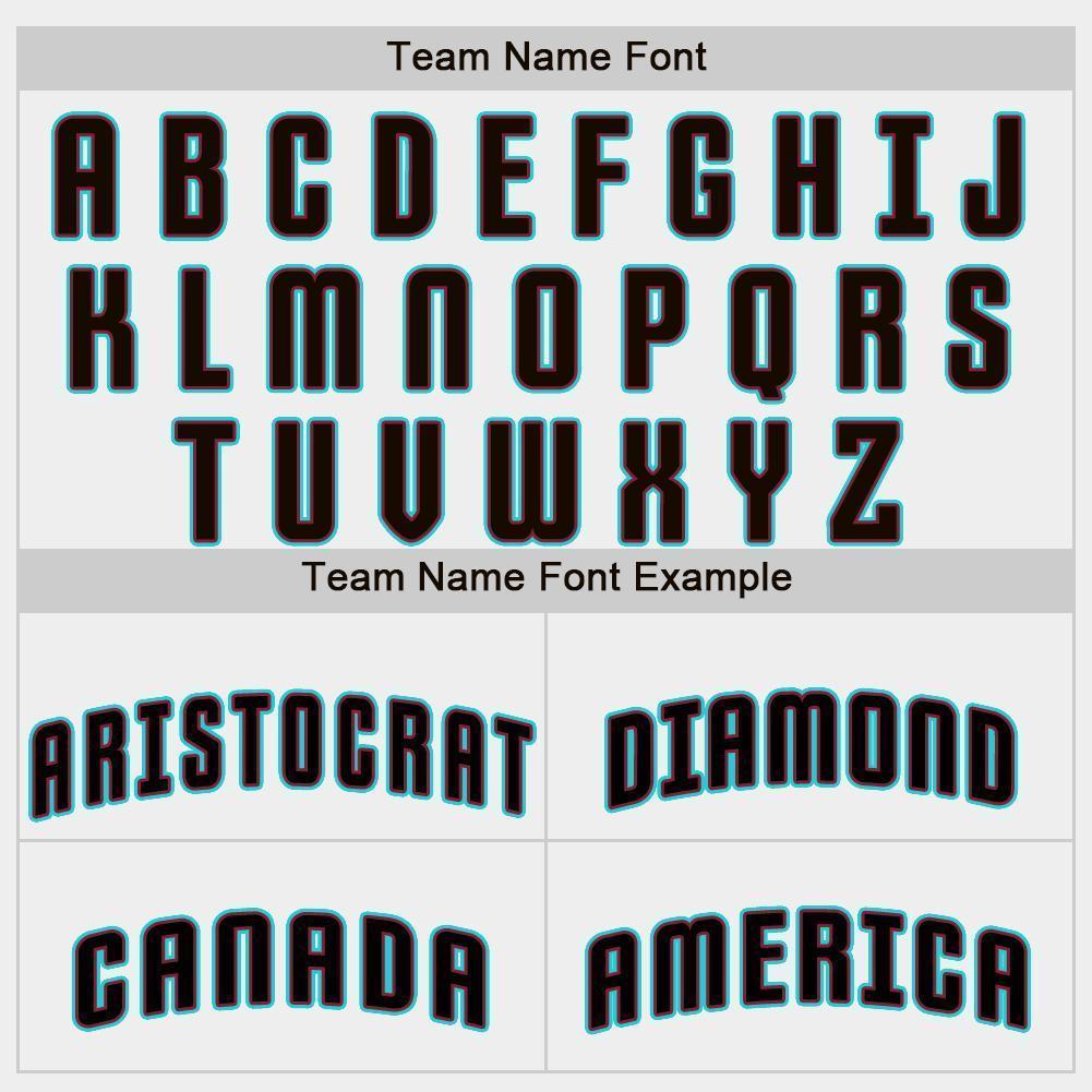 Custom White Black-Aqua Baseball Jersey - Sky-Custom
