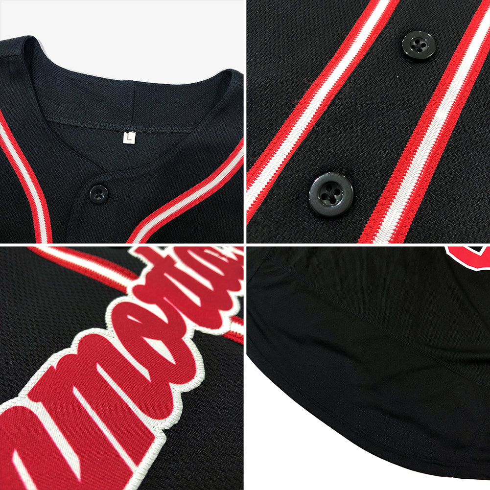 Custom Black White-Gray Authentic Baseball Jersey - Sky-Custom