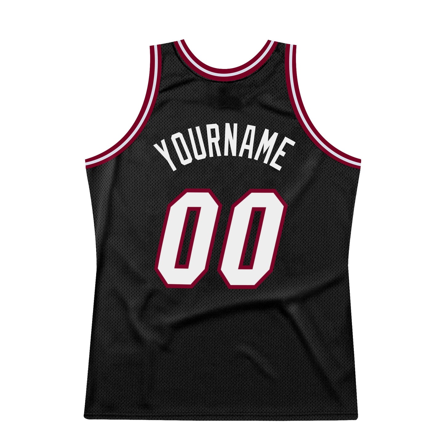 Custom Black White-Maroon Authentic Throwback Basketball Jersey - Sky-Custom