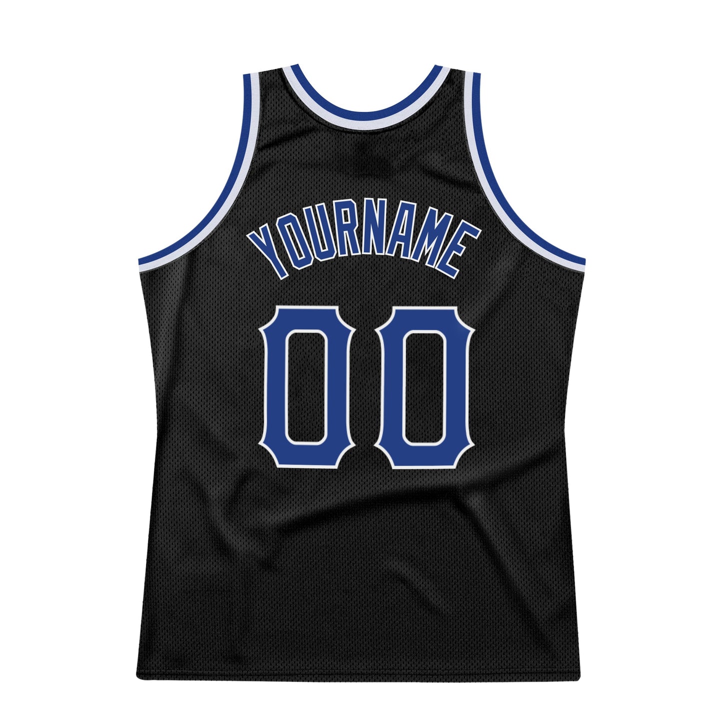 Custom Black Royal-Red Authentic Throwback Basketball Jersey - Sky-Custom