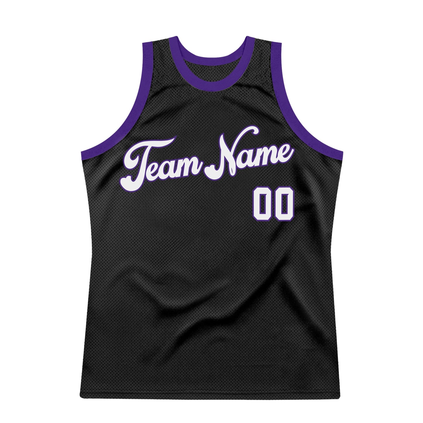 Custom Black White-Purple Authentic Throwback Basketball Jersey - Sky-Custom