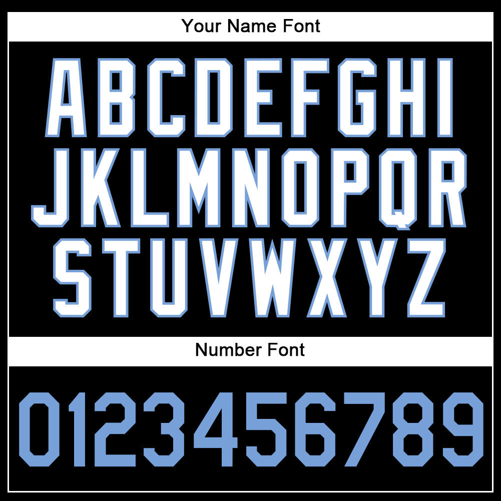 Custom Black White Pinstripe Light Blue-White Authentic Baseball Jersey - Sky-Custom