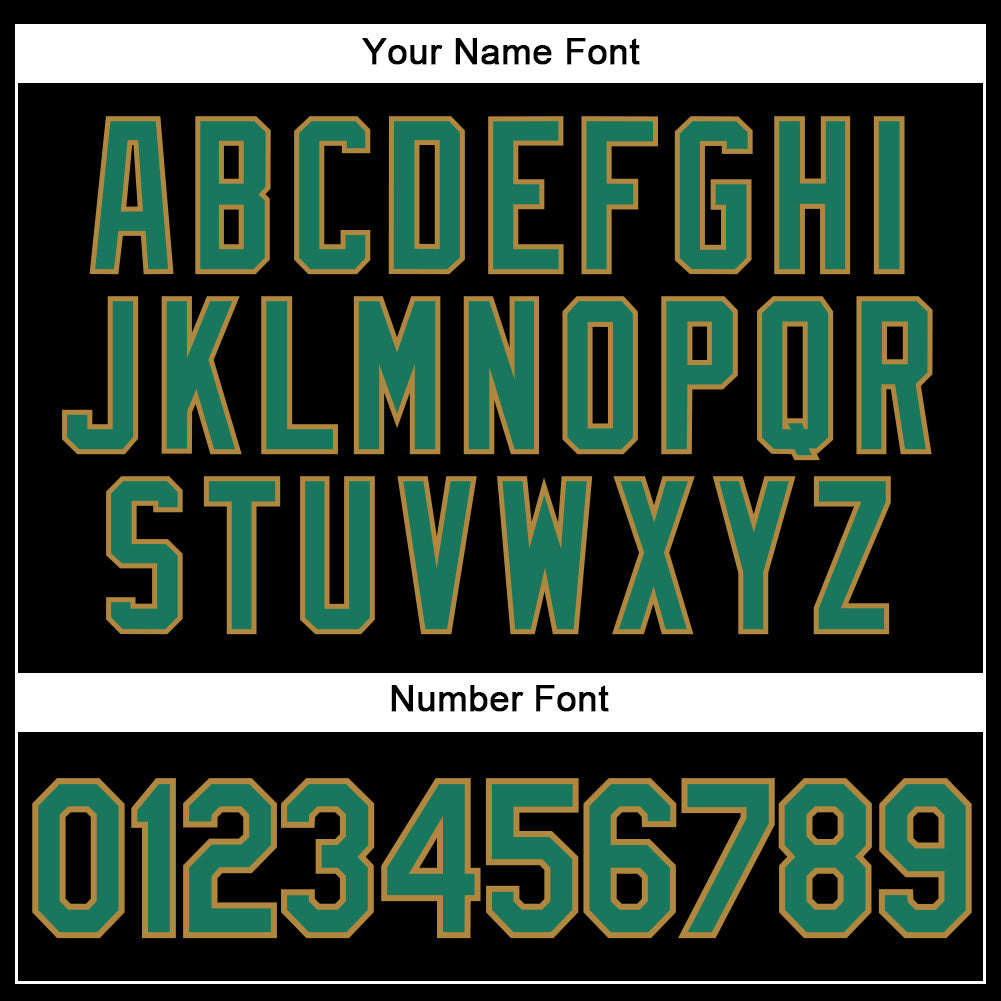 Custom Black Kelly Green Pinstripe Kelly Green-Old Gold Authentic Baseball Jersey - Sky-Custom