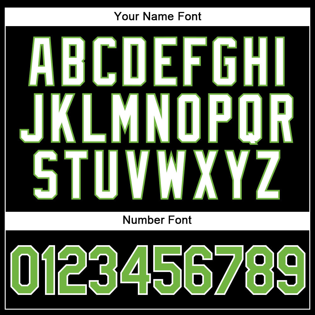 Custom Black White Pinstripe Neon Green-White Authentic Basketball Jersey - Sky-Custom