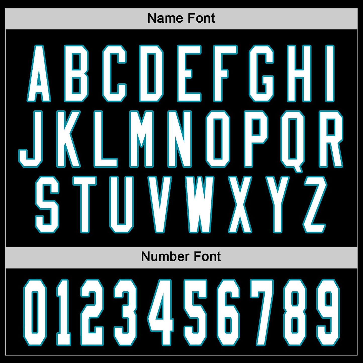 Custom Black White-Teal Hockey Jersey - Sky-Custom