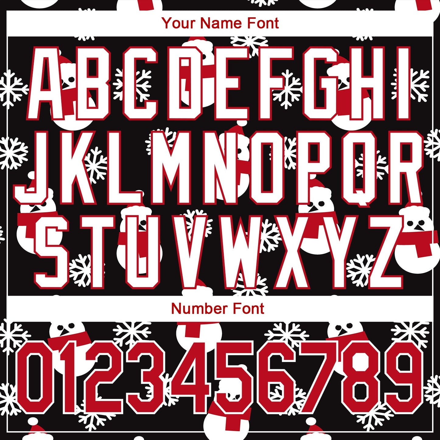 Custom Black Red-White Christmas 3D Authentic Baseball Jersey - Sky-Custom