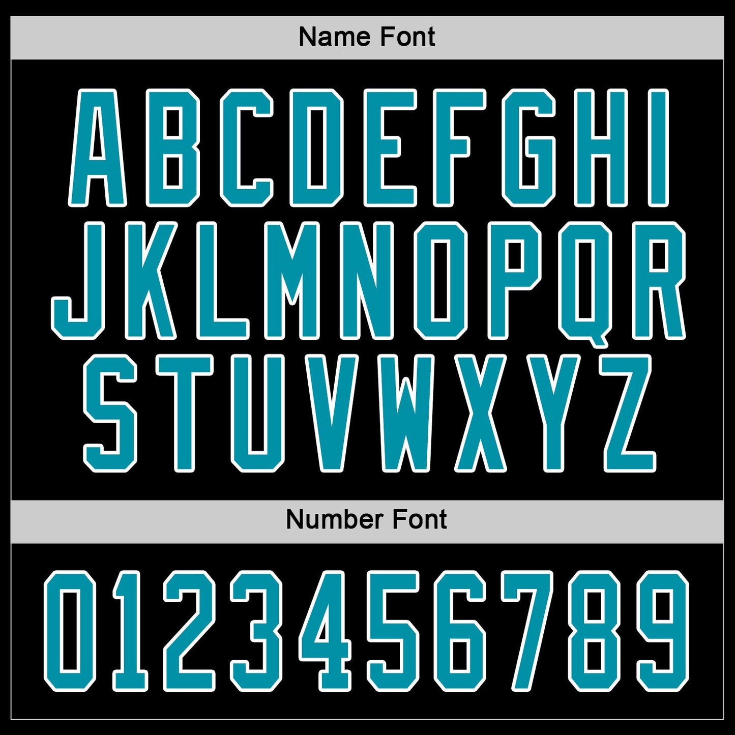 Custom Black Teal-White Hockey Jersey - Sky-Custom