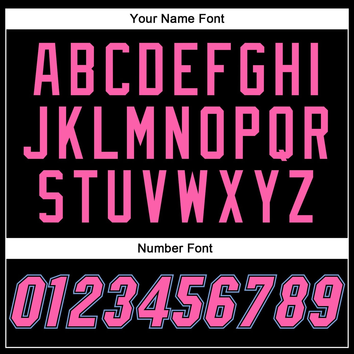 Custom Black White Pinstripe Pink-Light Blue Authentic Baseball Jersey - Sky-Custom