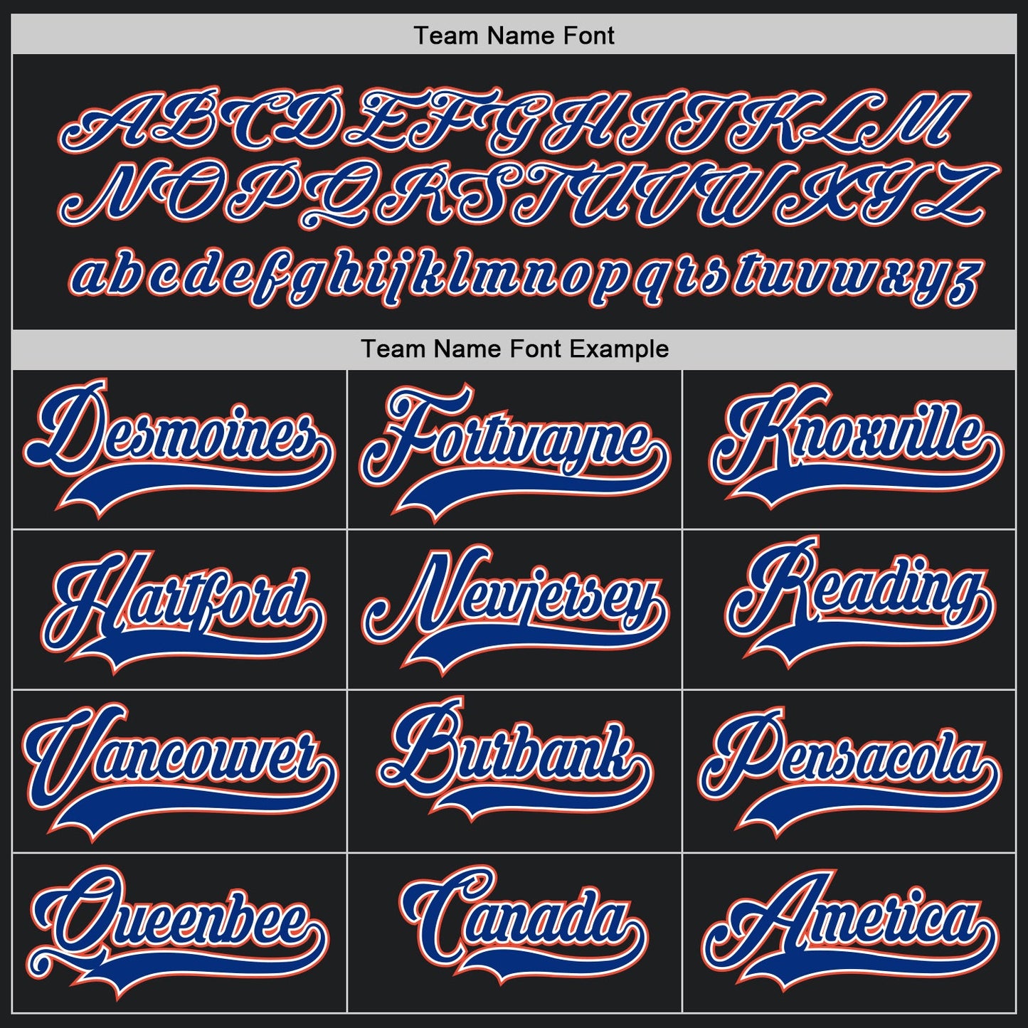 Custom Black Royal-Orange Hockey Jersey - Sky-Custom