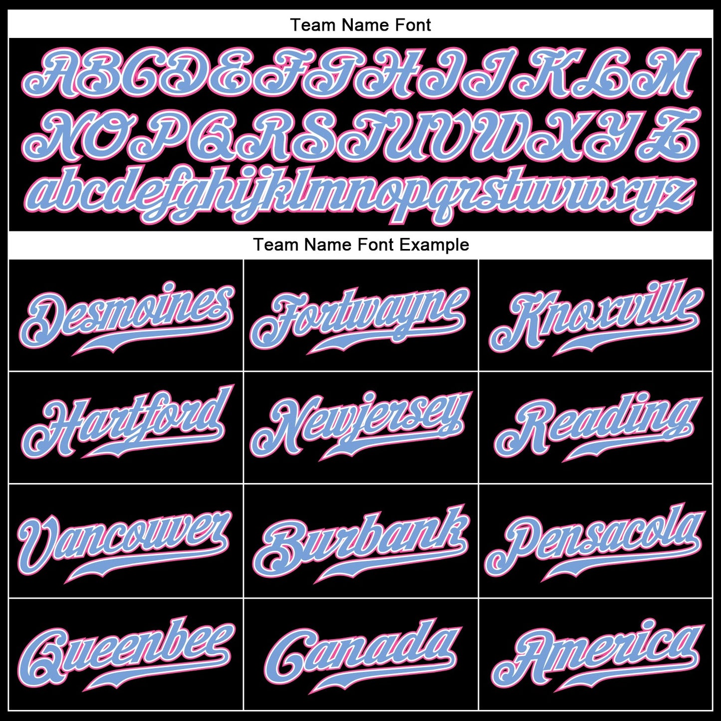 Custom Black Pink-Light Blue Authentic Baseball Jersey - Sky-Custom