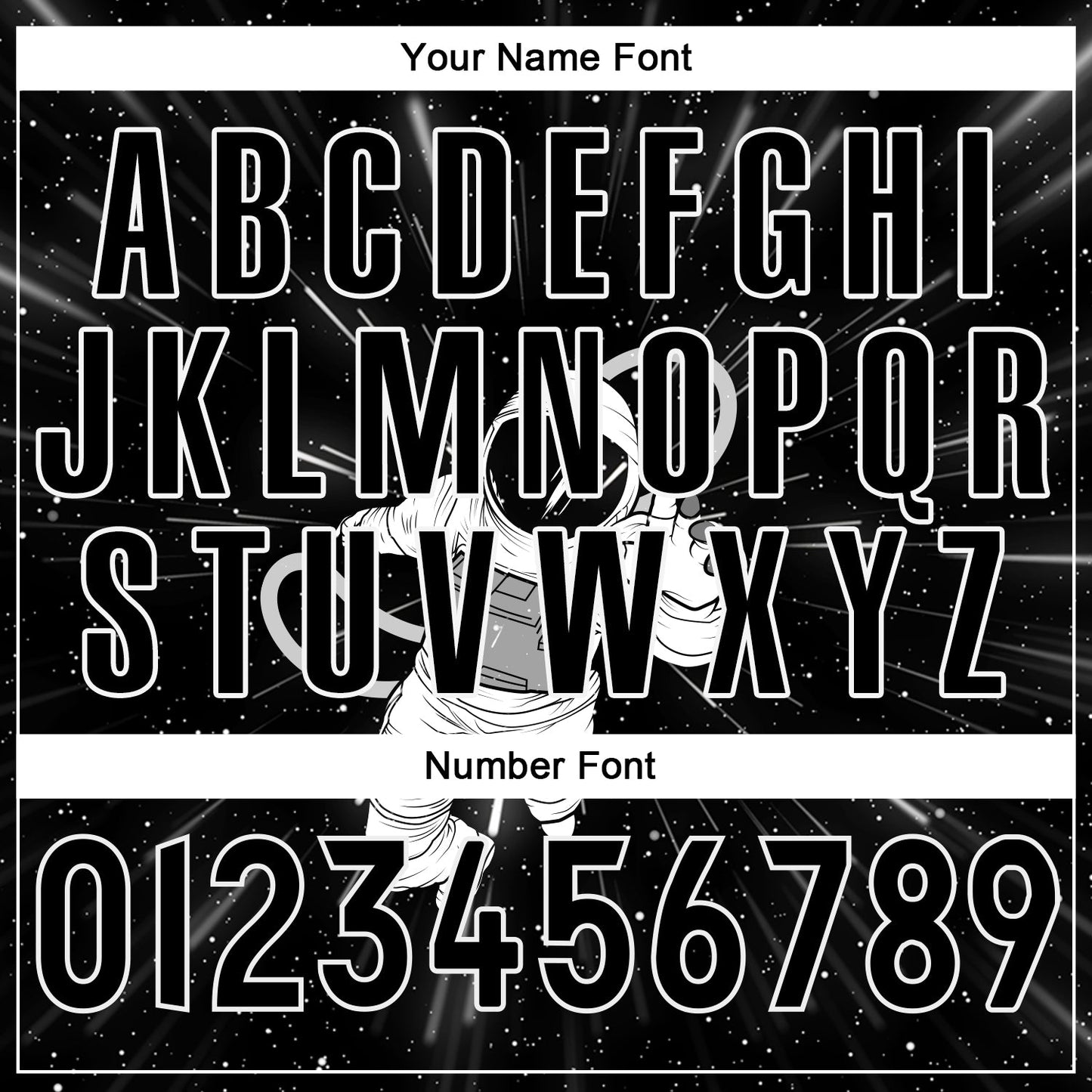Custom Black Black-White 3D Pattern Design Astronaut Authentic Baseball Jersey - Sky-Custom