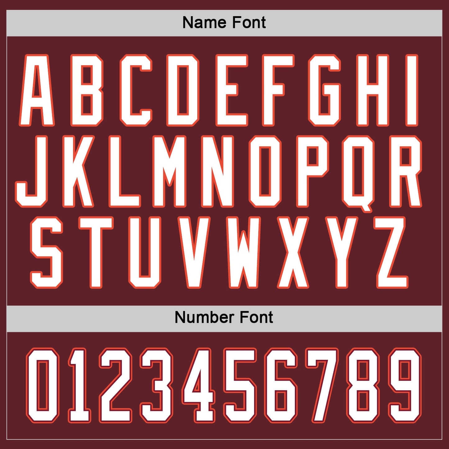 Custom Burgundy White-Orange Hockey Jersey - Sky-Custom