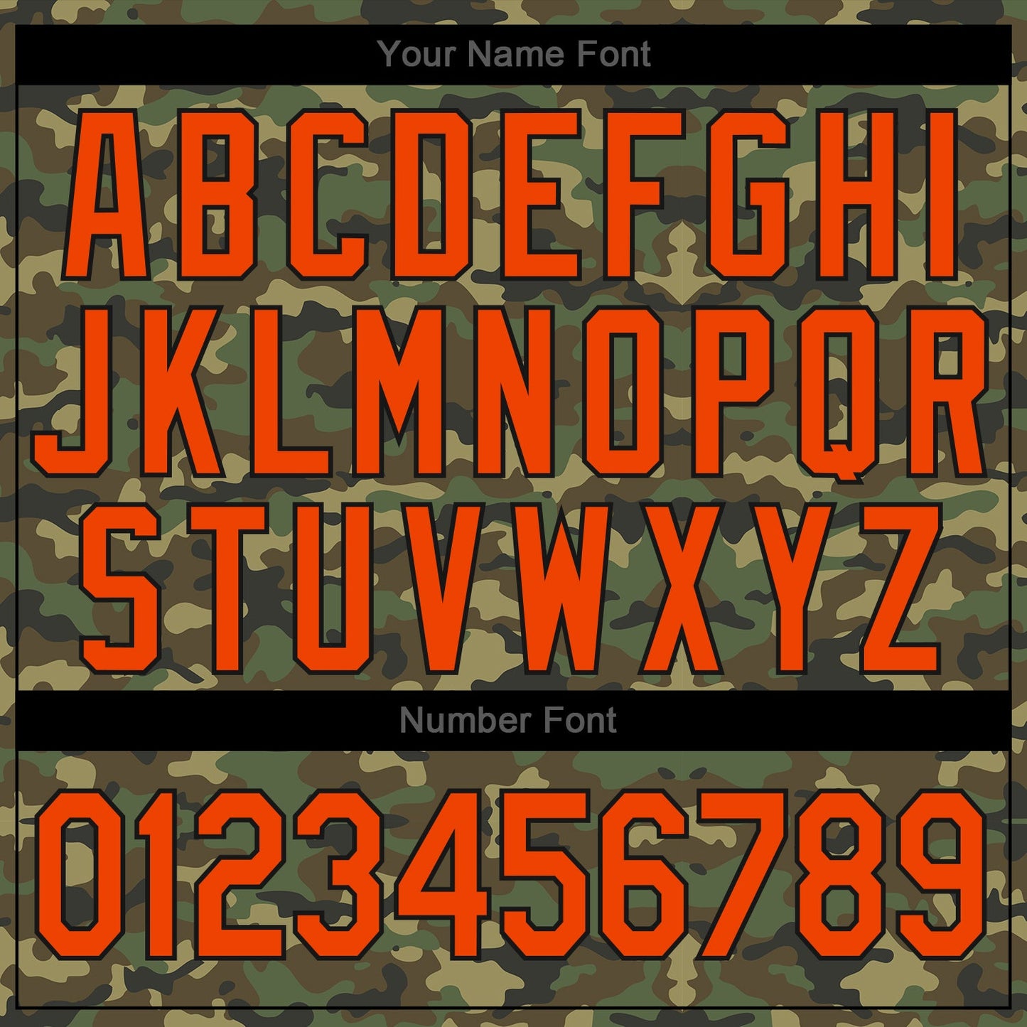 Custom Camo Orange-Black Authentic Salute To Service Baseball Jersey - Sky-Custom