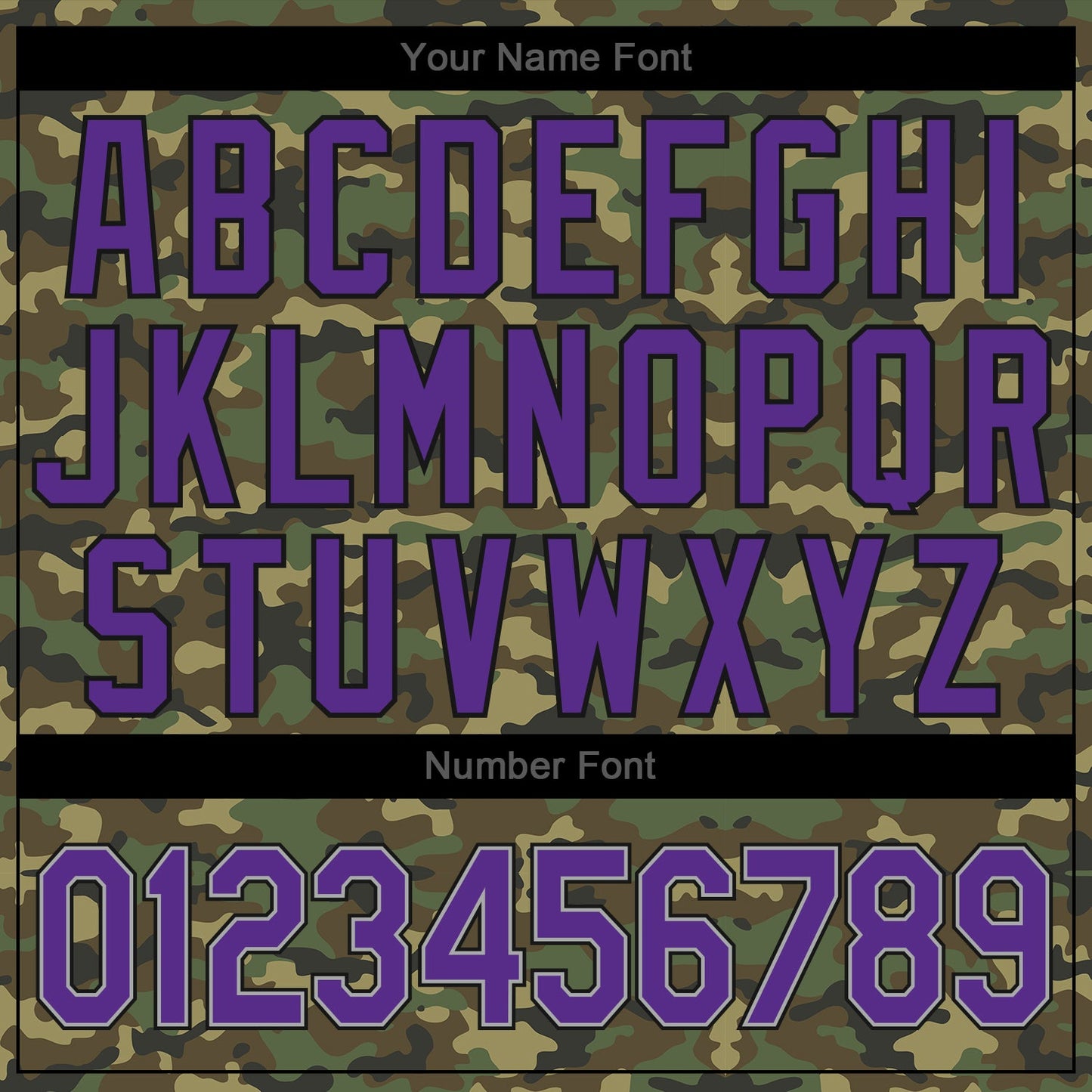 Custom Camo Purple-Black Authentic Salute To Service Baseball Jersey - Sky-Custom