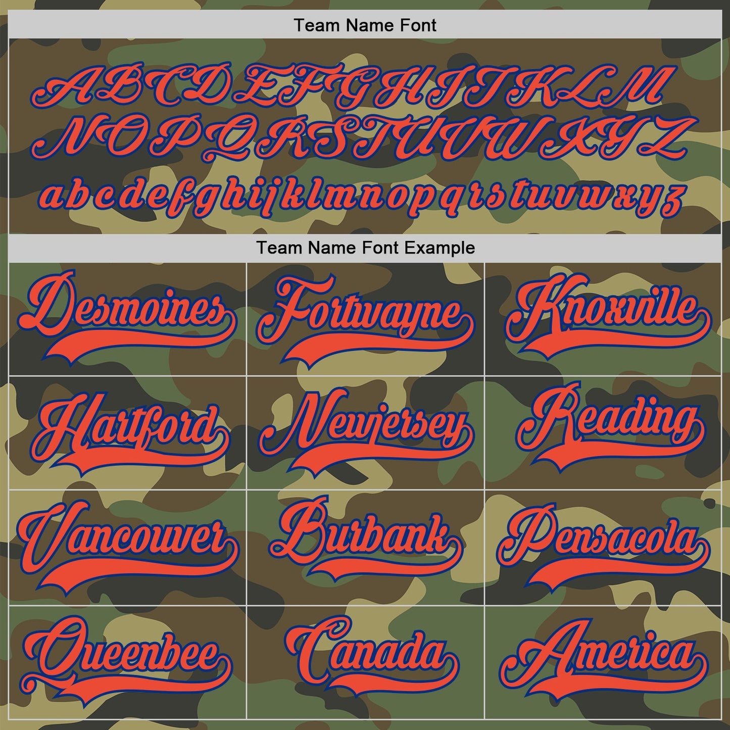 Custom Camo Orange-Royal Salute To Service Hockey Jersey - Sky-Custom