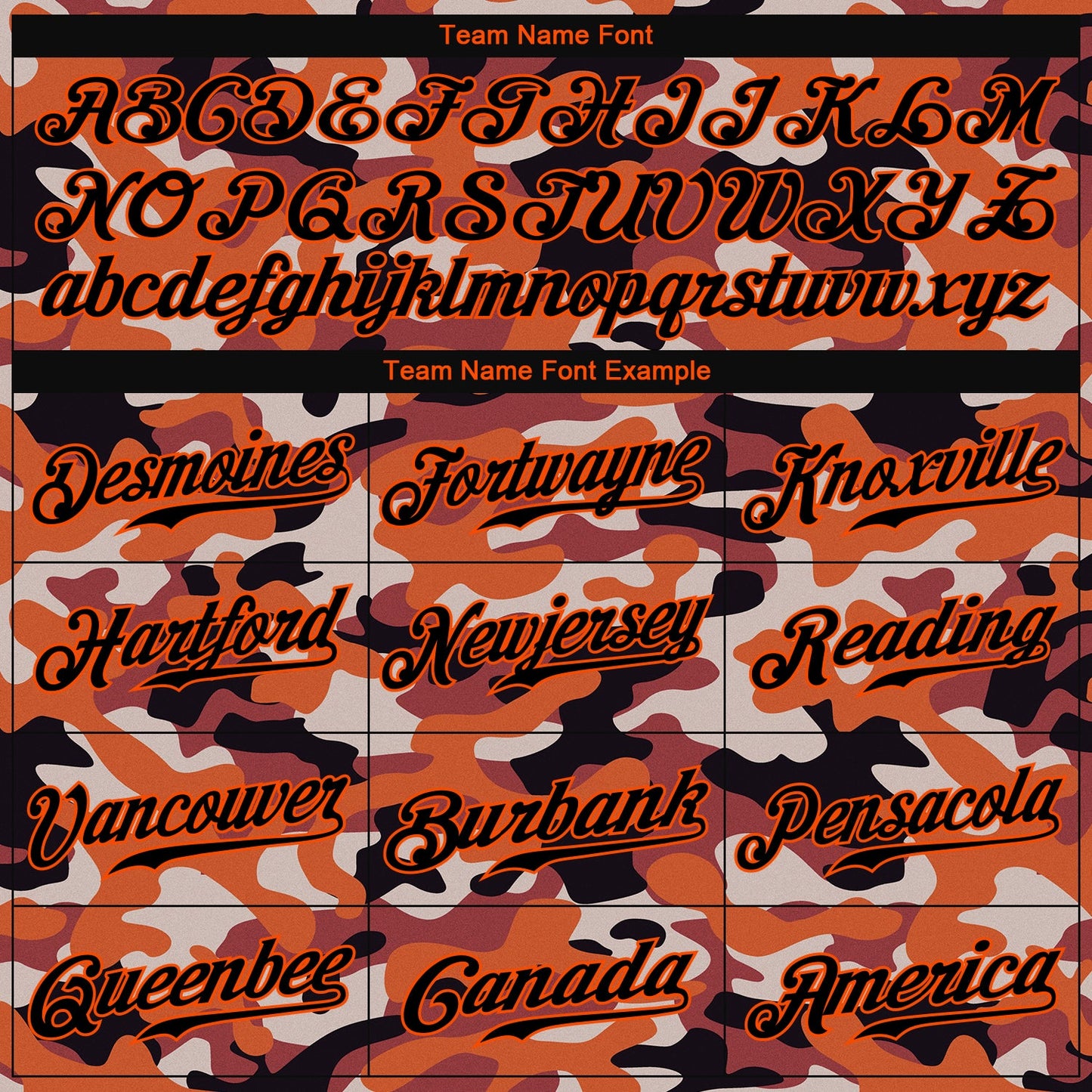 Custom Camo Black-Orange Authentic Salute To Service Baseball Jersey - Sky-Custom