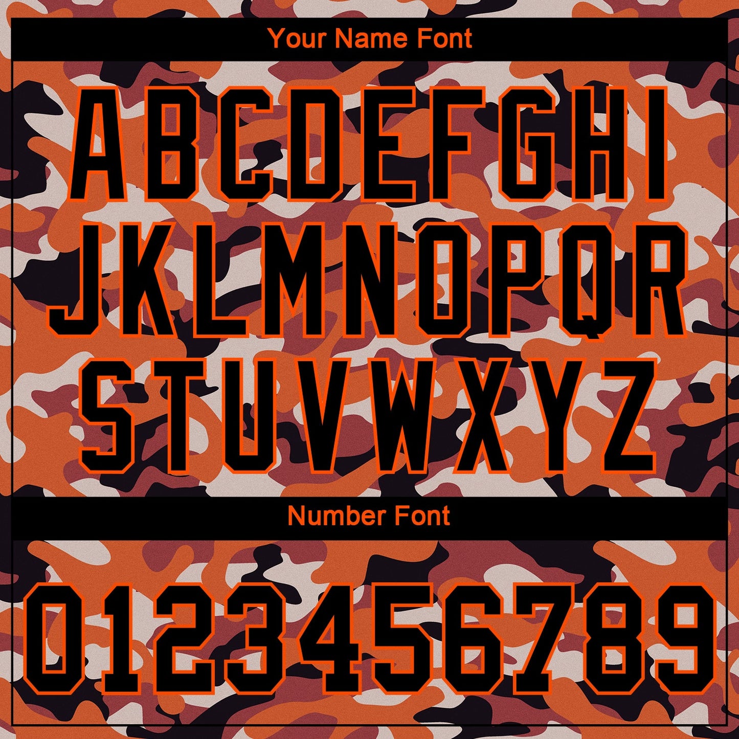 Custom Camo Black-Orange Authentic Salute To Service Baseball Jersey - Sky-Custom