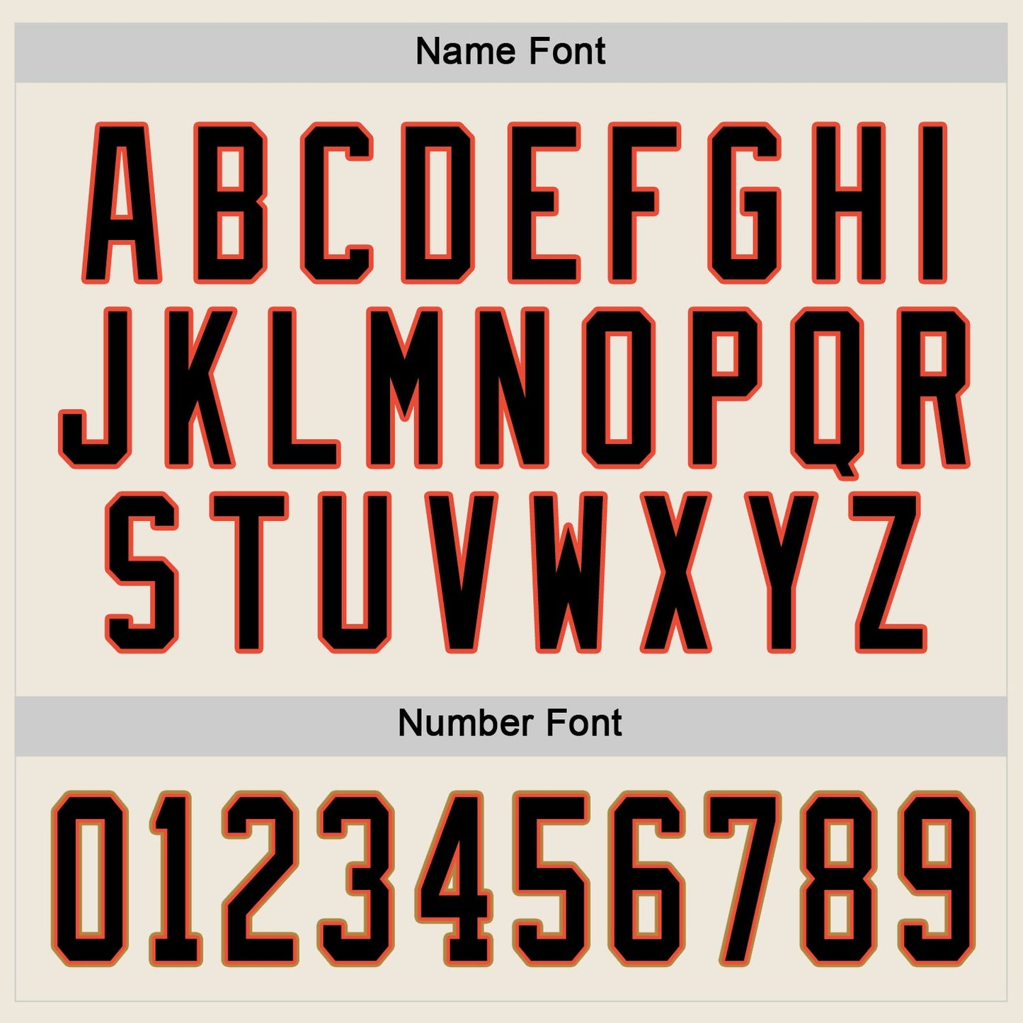 Custom Cream Black-Orange Hockey Jersey - Sky-Custom