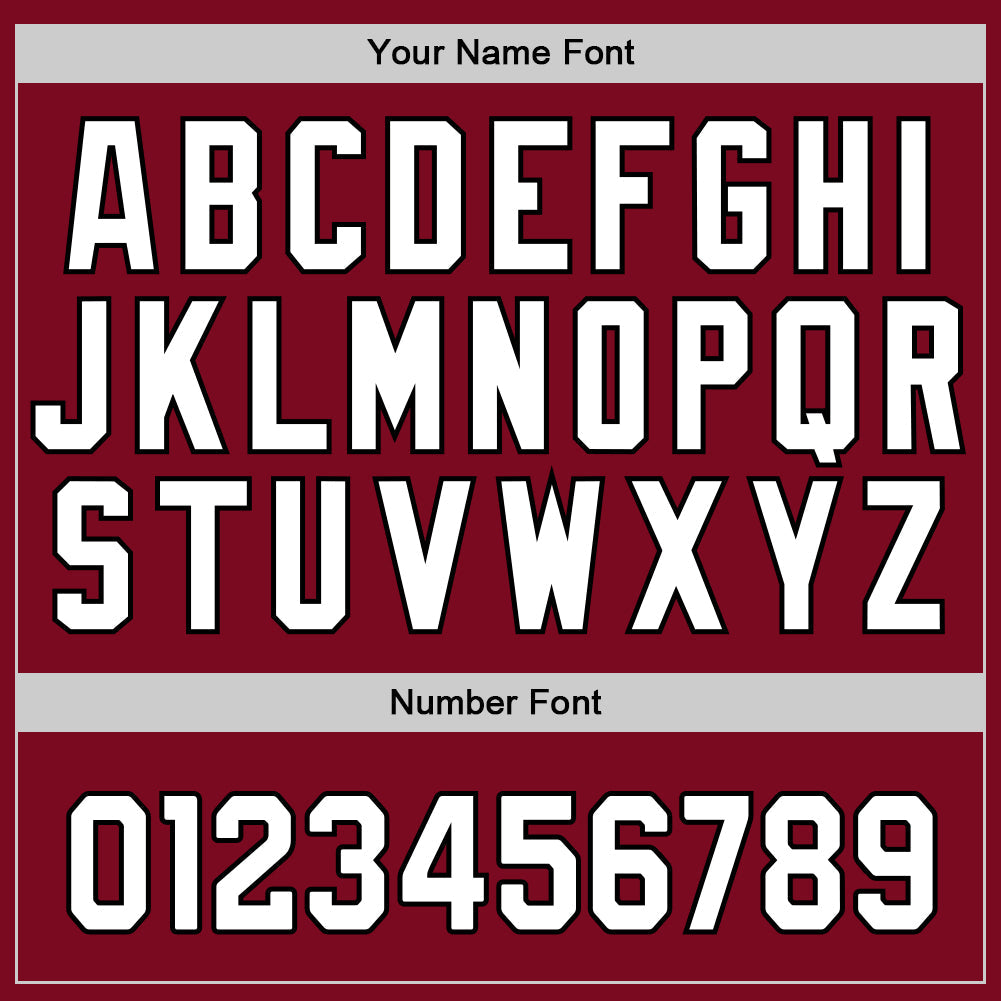 Custom Crimson White-Black Authentic Baseball Jersey - Sky-Custom