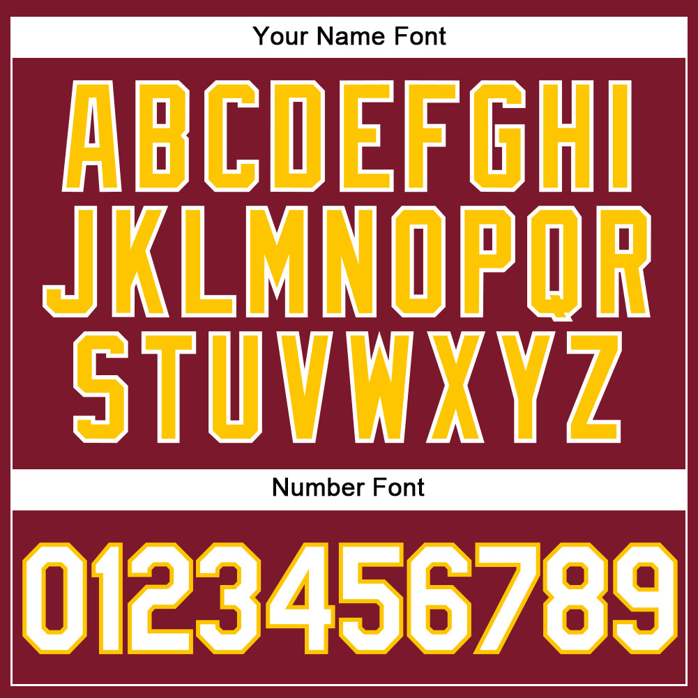 Custom Crimson White-Gold Authentic Baseball Jersey - Sky-Custom