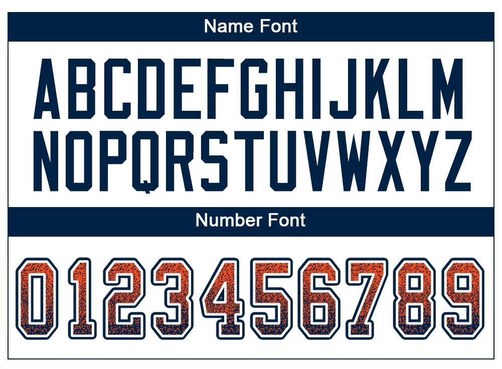 Custom Orange Navy-White Mesh Drift Fashion Football Jersey - Sky-Custom