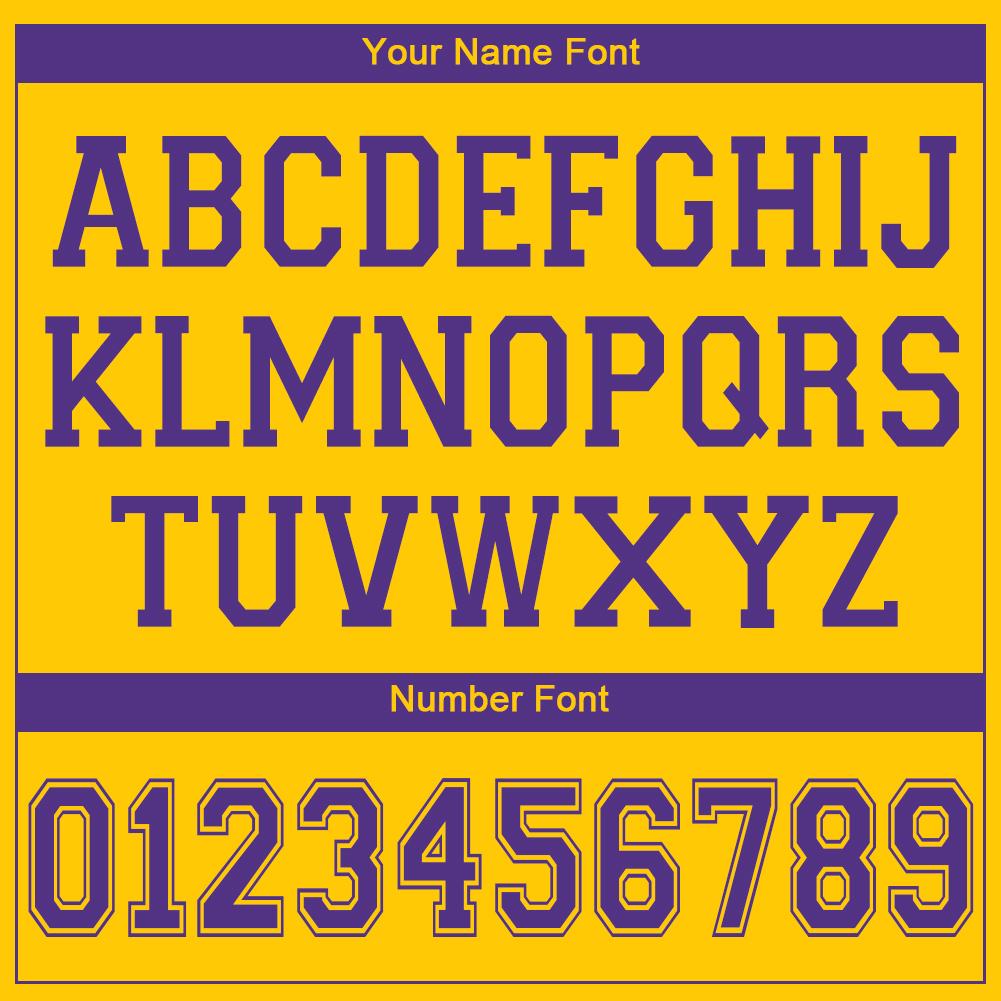 Custom Gold Purple V-Neck Basketball Jersey - Sky-Custom
