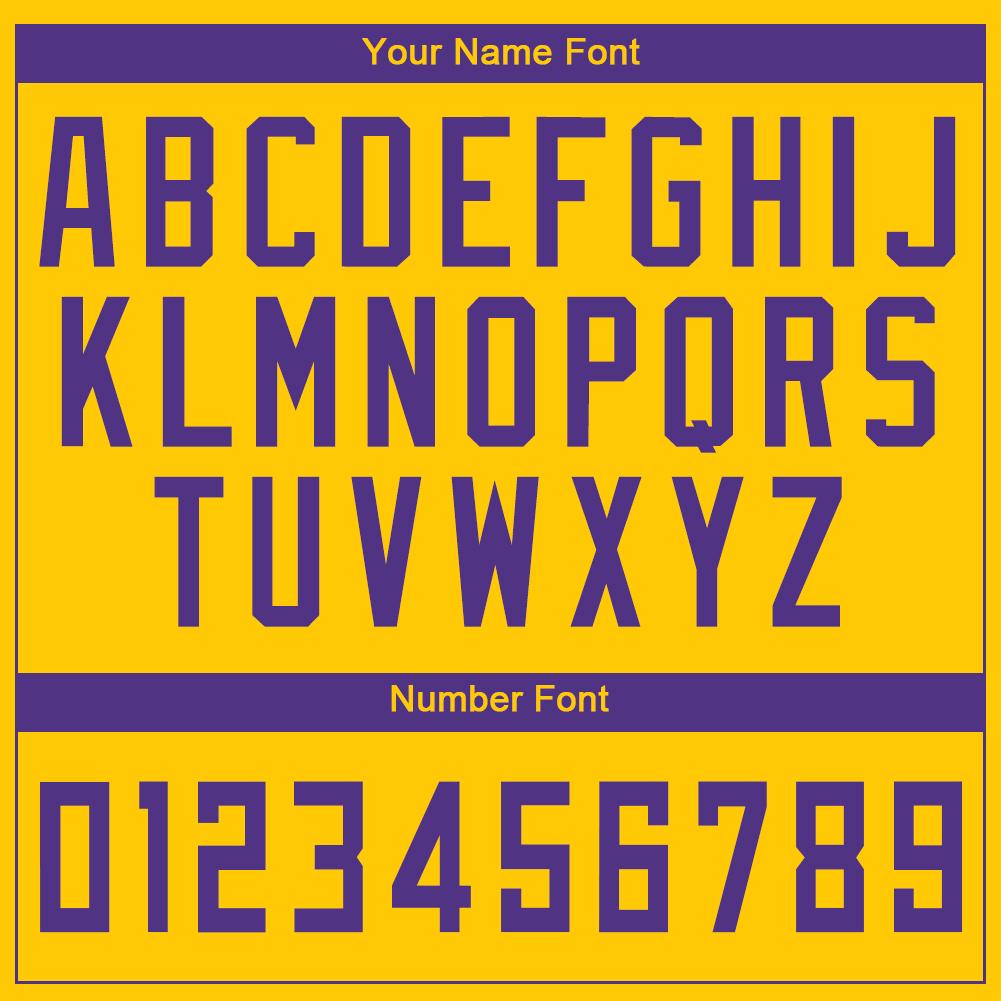 Custom Gold Purple Round Neck Basketball Jersey - Sky-Custom