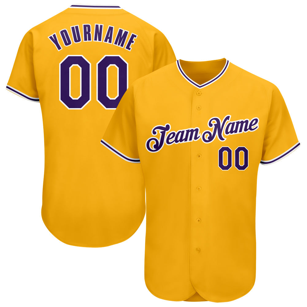 Custom Gold Navy-Light Blue Authentic Baseball Jersey - Sky-Custom