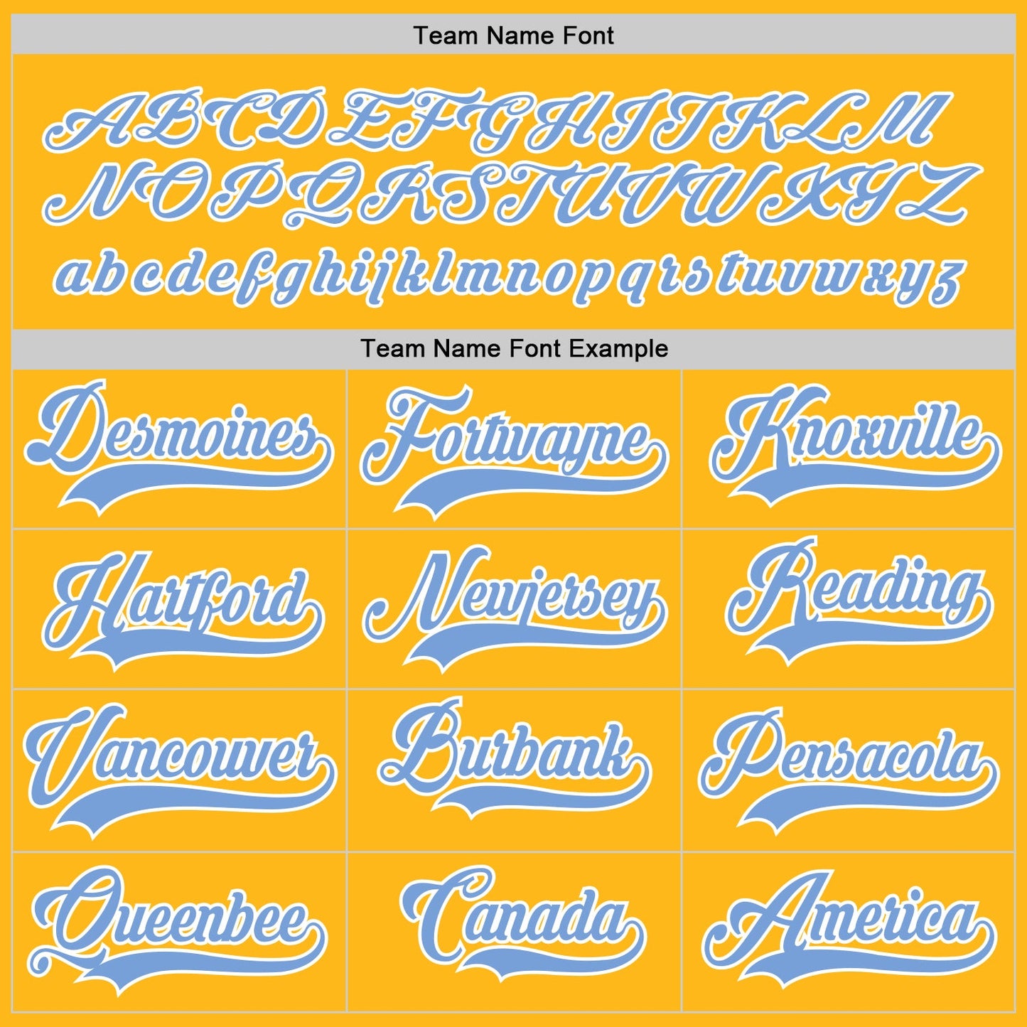 Custom Gold Light Blue-White Hockey Jersey - Sky-Custom