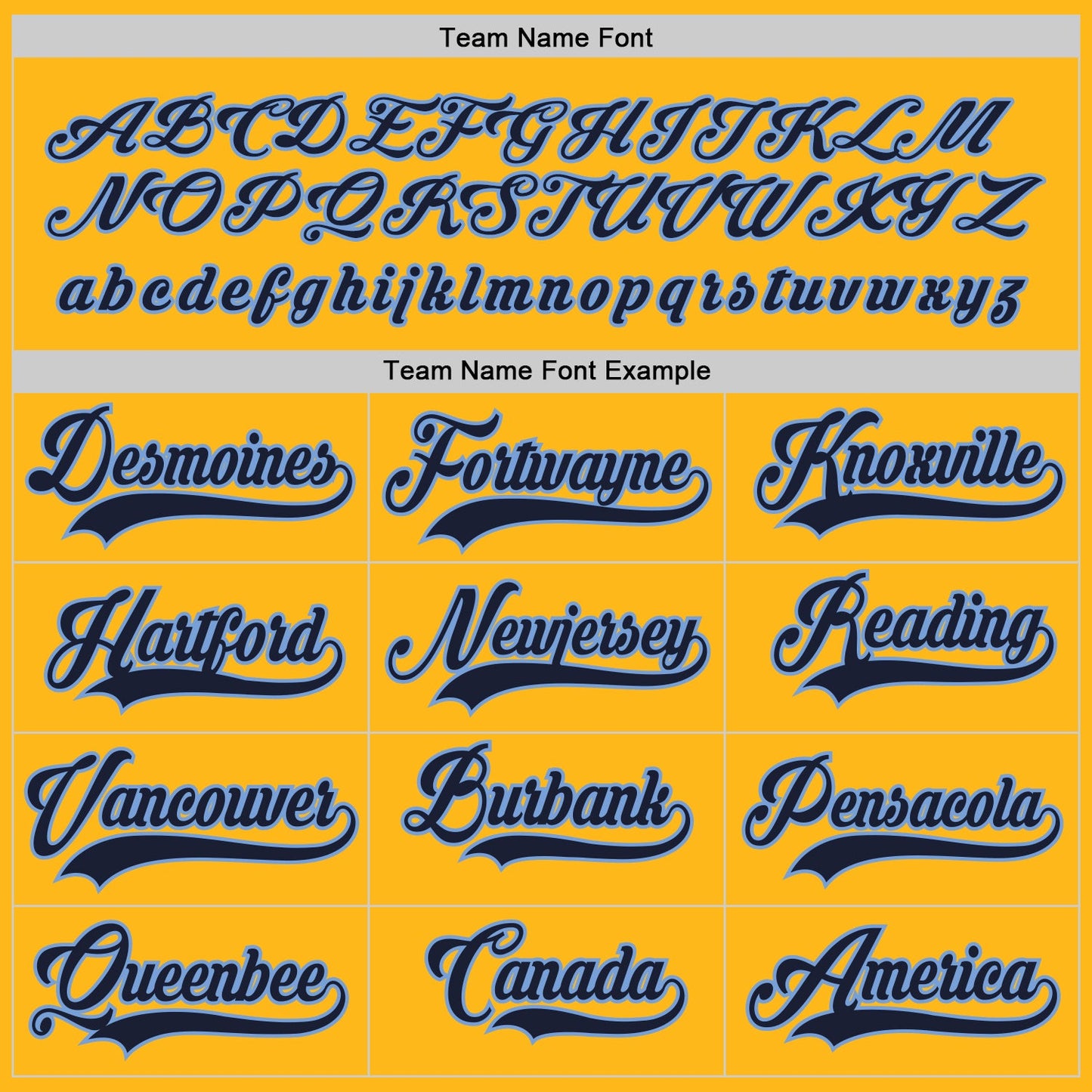 Custom Gold Navy-Light Blue Hockey Jersey - Sky-Custom