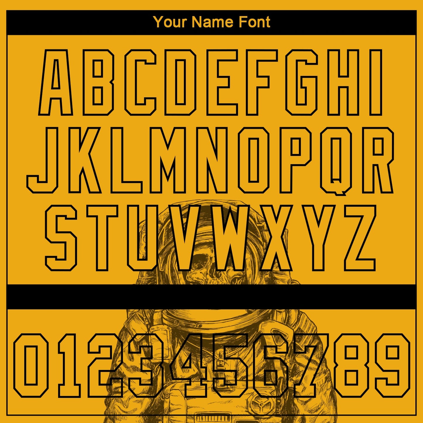 Custom Gold Gold-Black 3D Pattern Design Astronaut Authentic Baseball Jersey - Sky-Custom