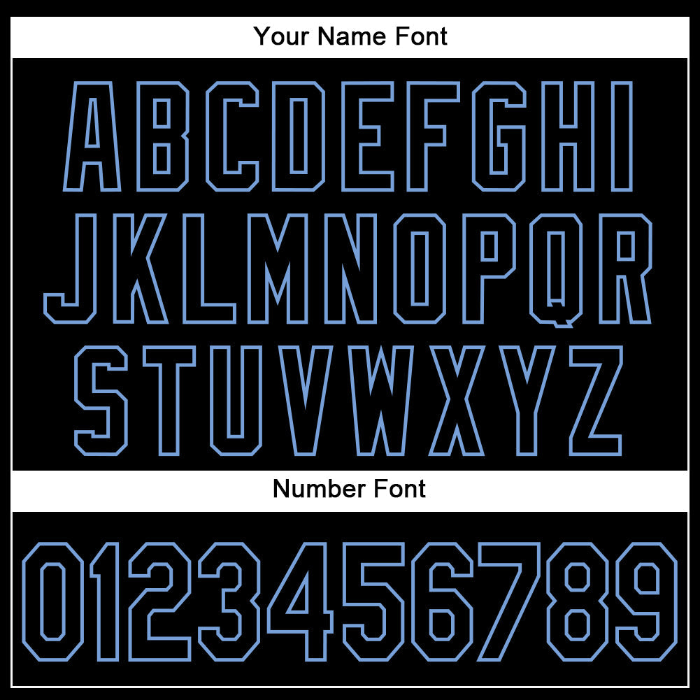 Custom Graffiti Pattern Black-Light Blue 3D Authentic Baseball Jersey - Sky-Custom