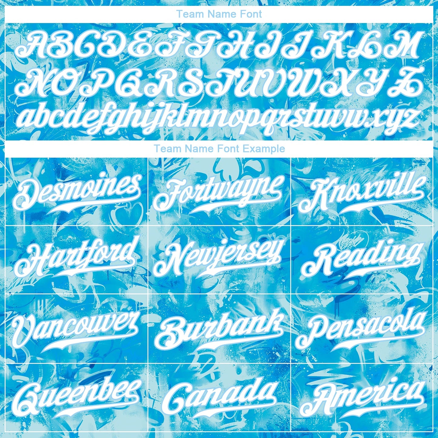 Custom Scratch Graffiti Pattern White-Light Blue 3D Authentic Baseball Jersey - Sky-Custom