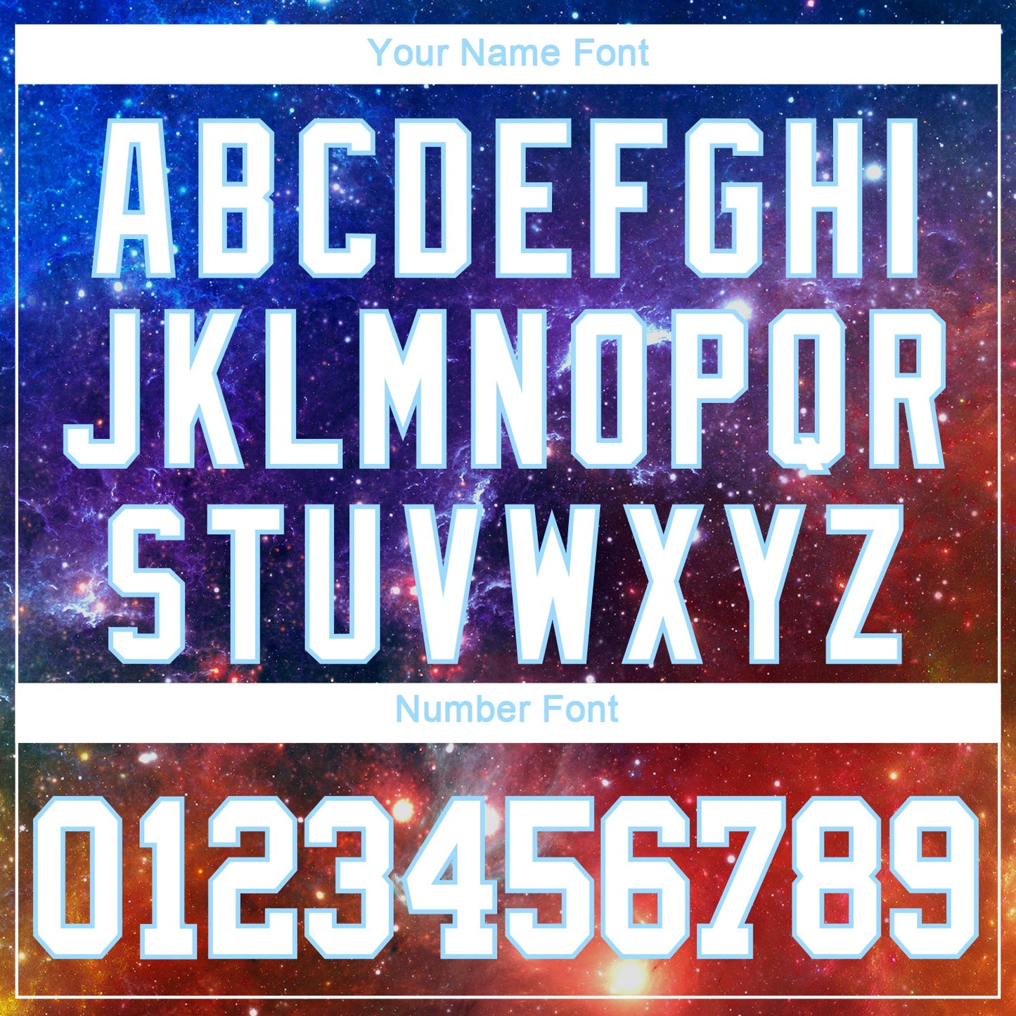 Custom Galactic White-Light Blue 3D Authentic Baseball Jersey - Sky-Custom