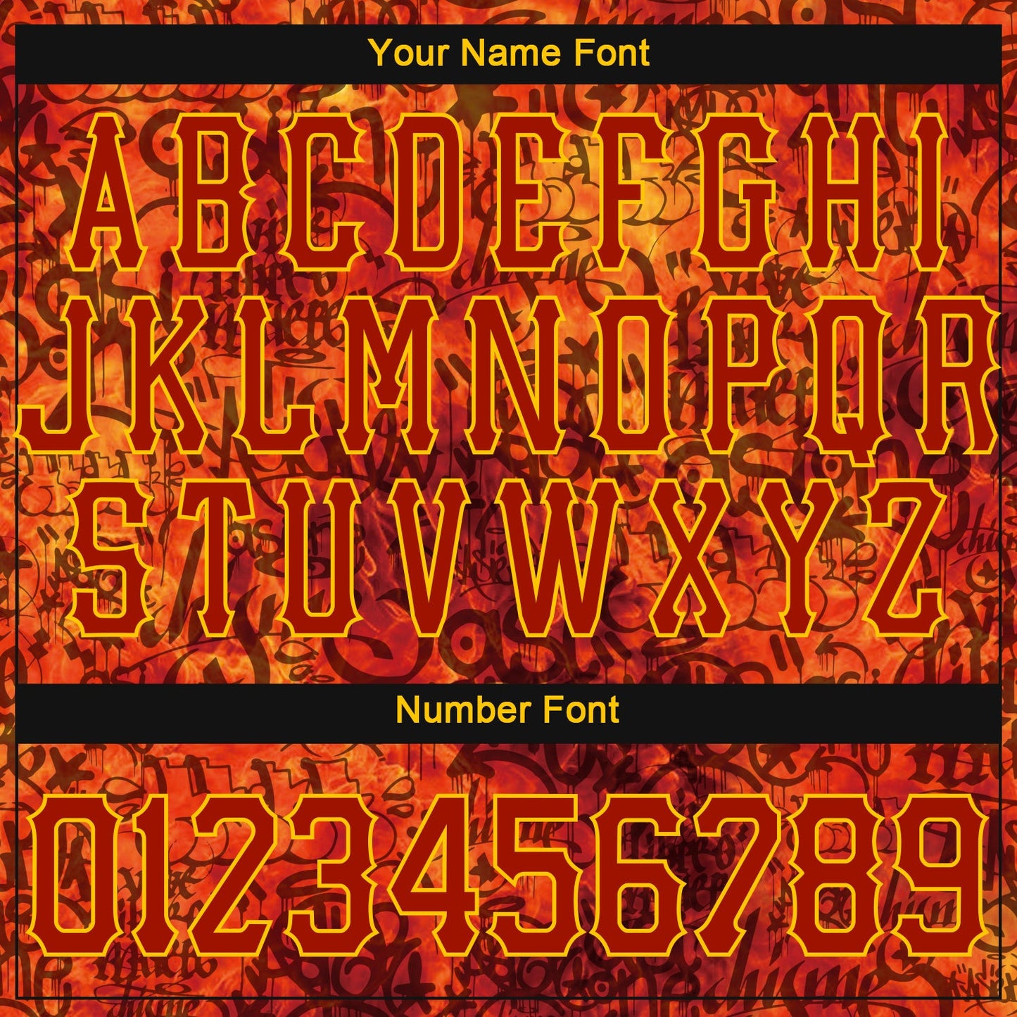 Custom Graffiti Pattern Red-Gold 3D Fire Authentic Baseball Jersey - Sky-Custom