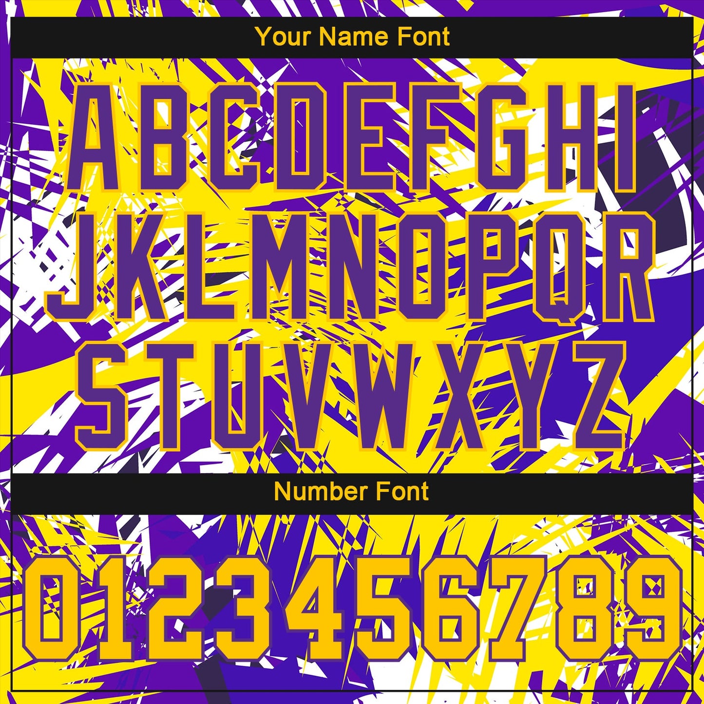 Custom Graffiti Pattern Gold-Purple 3D Authentic Baseball Jersey - Sky-Custom