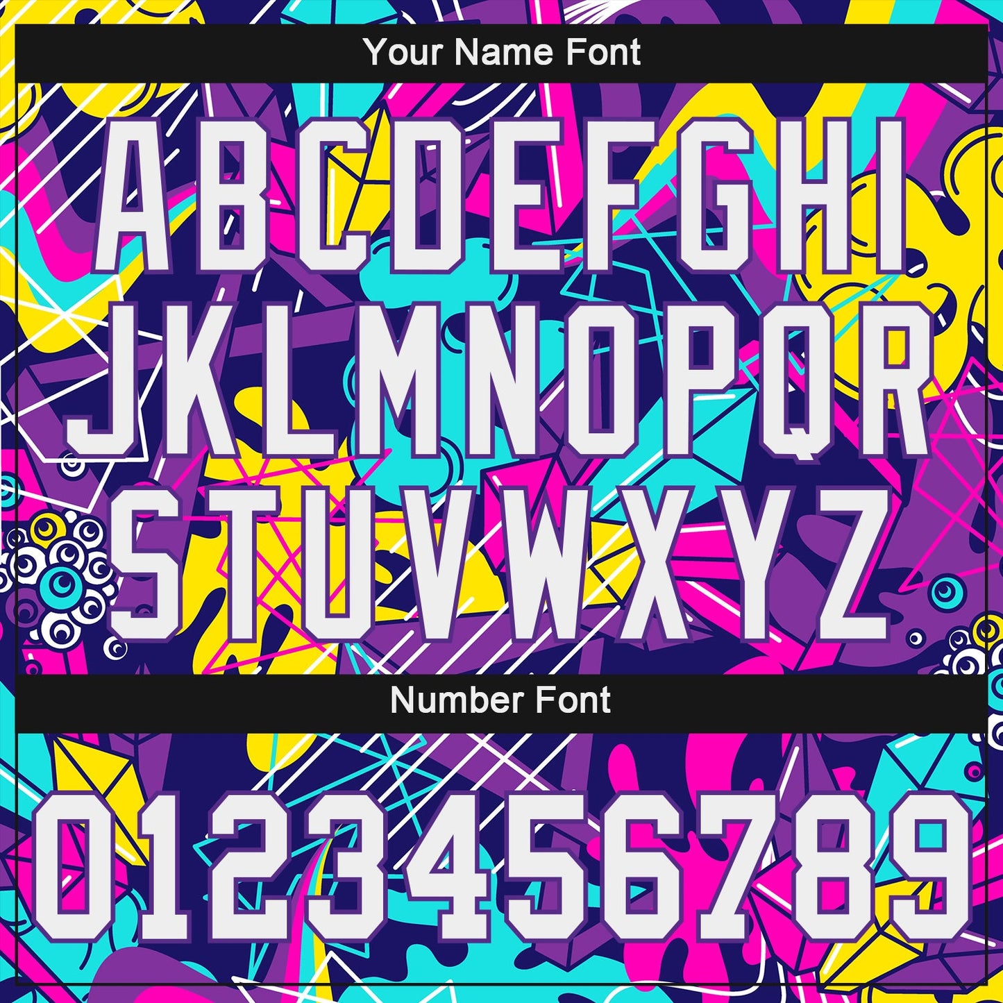 Custom Graffiti Pattern White-Purple 3D Authentic Baseball Jersey - Sky-Custom